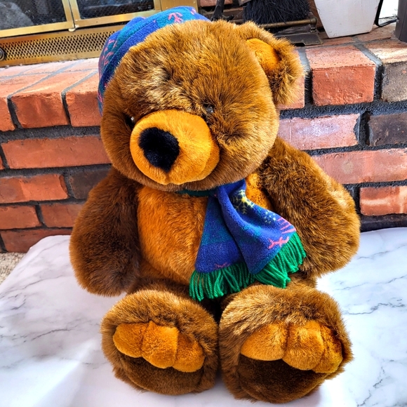 Vintage 1990s JCPenney Holiday Teddy Bear 25 inches